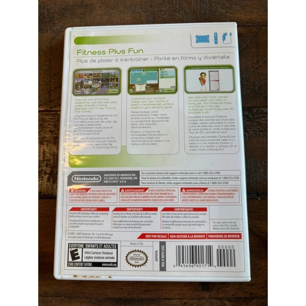 Nintendo Wii Fit Plus Video Game Fitness
